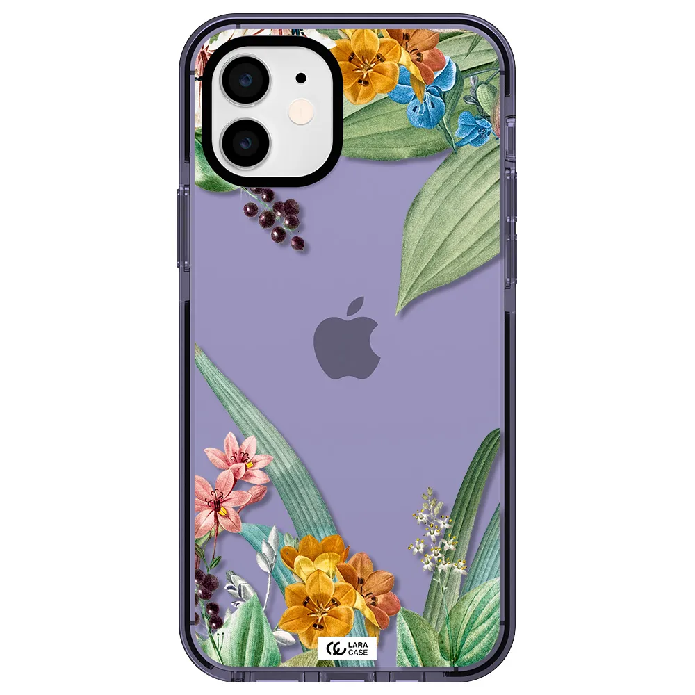 Summer Flower Vector Apple iPhone 12 impact Lilac Case