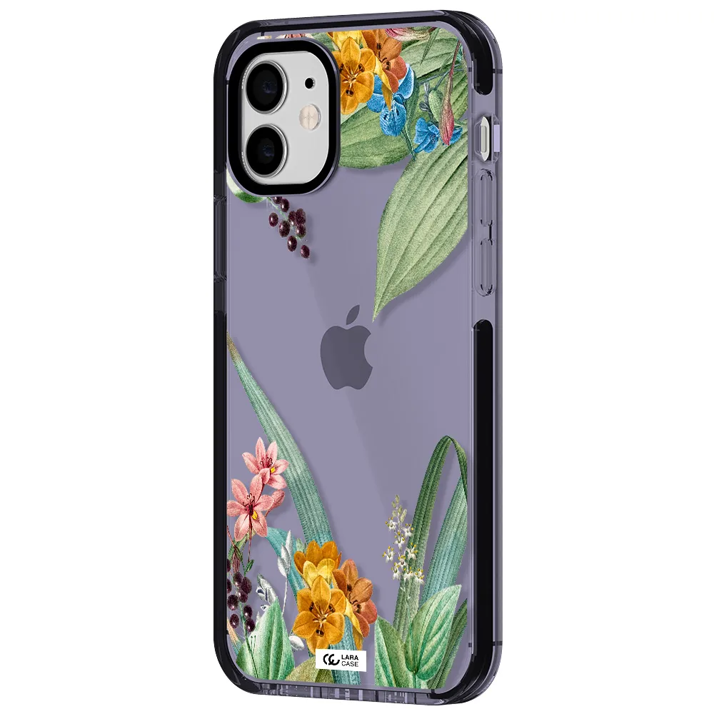 Summer Flower Vector Apple iPhone 12 impact Lilac Case