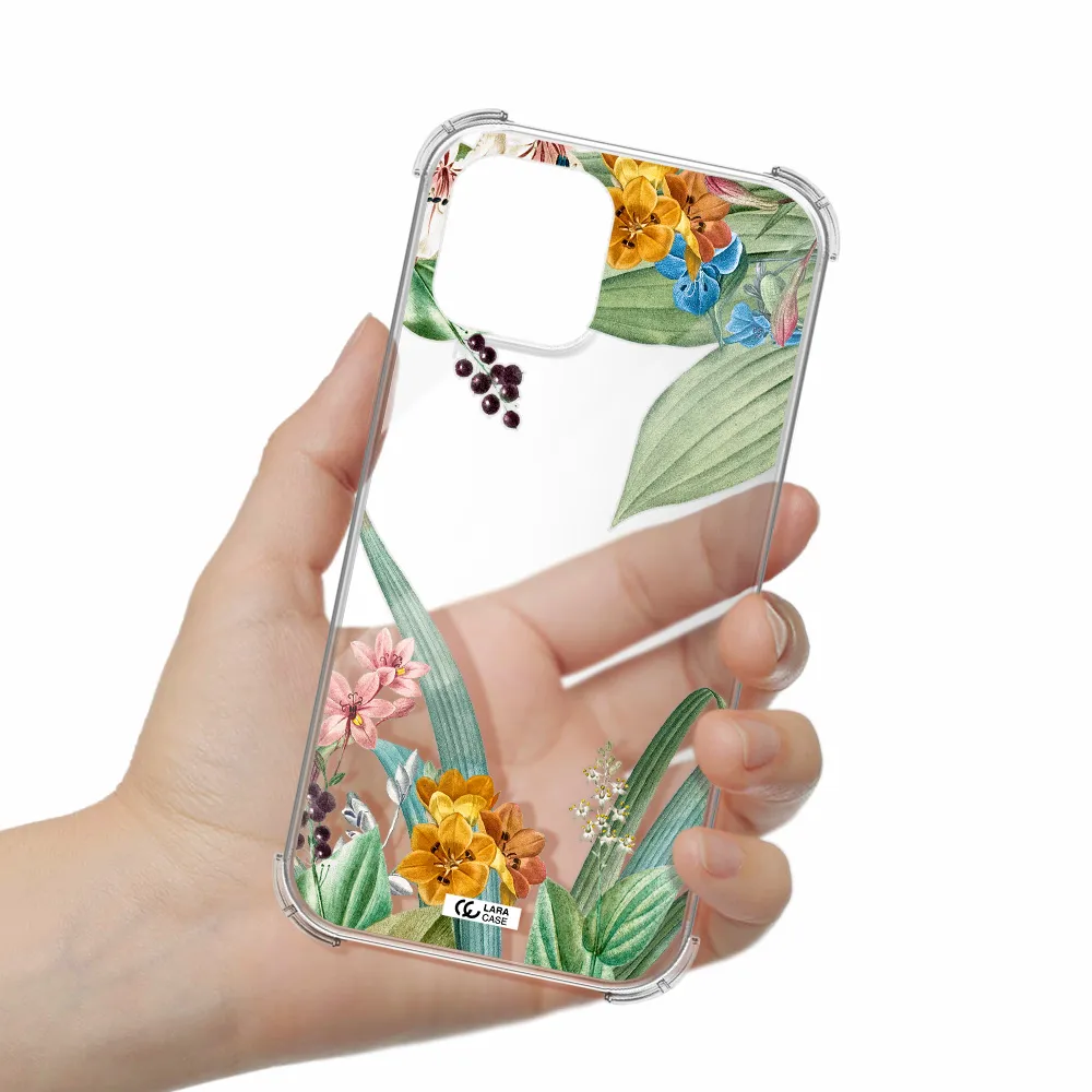 Summer Flower Vector Apple iPhone 12 pro max Clear PC Case