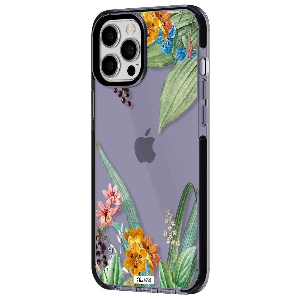 Summer Flower Vector Apple iPhone 12 pro max impact Lilac Case