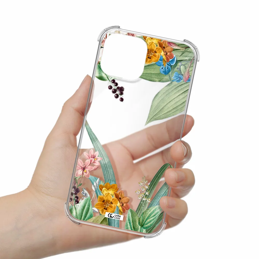 Summer Flower Vector Apple iPhone 13 mini Clear PC Case