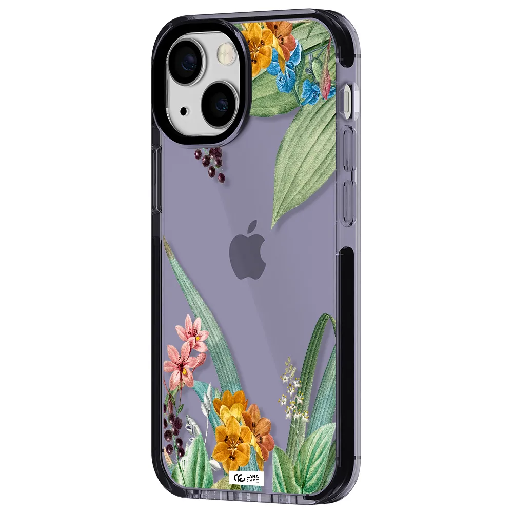 Summer Flower Vector Apple iPhone 13 mini impact Lilac Case