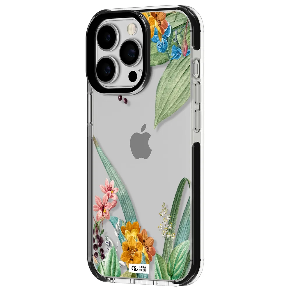 Summer Flower Vector Apple iPhone 13 Pro impact black border Case