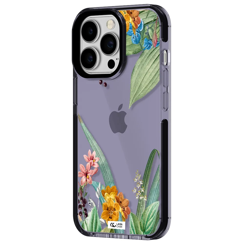 Summer Flower Vector Apple iPhone 13 Pro impact Lilac Case