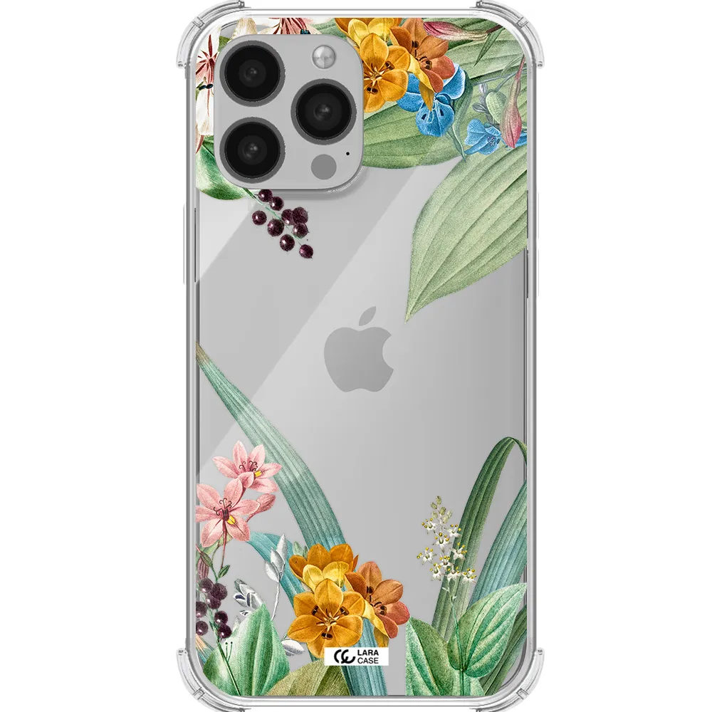 Summer Flower Vector Apple iPhone 13 Pro Max Clear PC Case