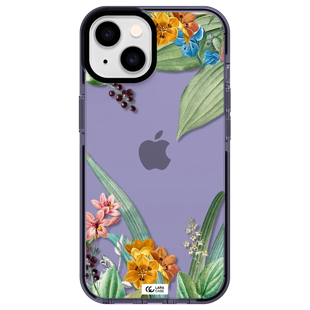 Summer Flower Vector Apple iPhone 14 impact Lilac Case