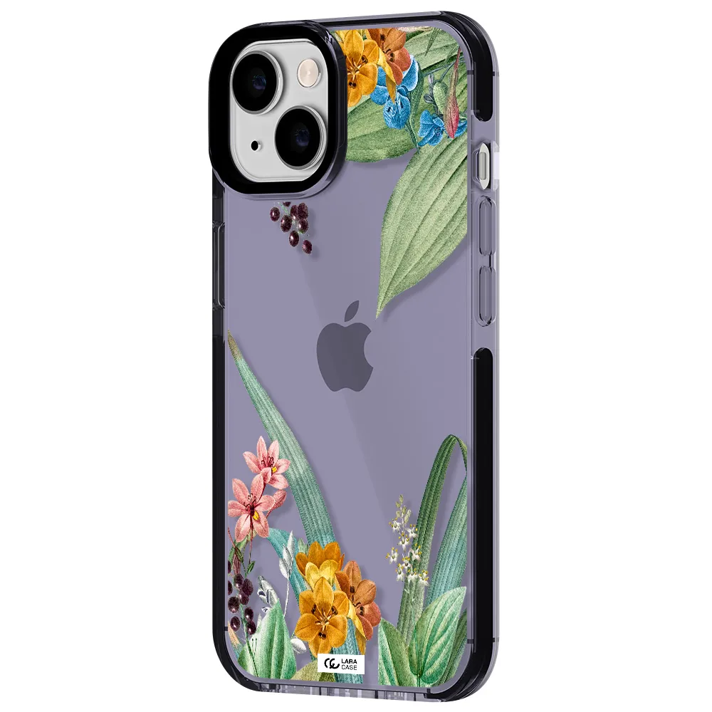 Summer Flower Vector Apple iPhone 14 impact Lilac Case
