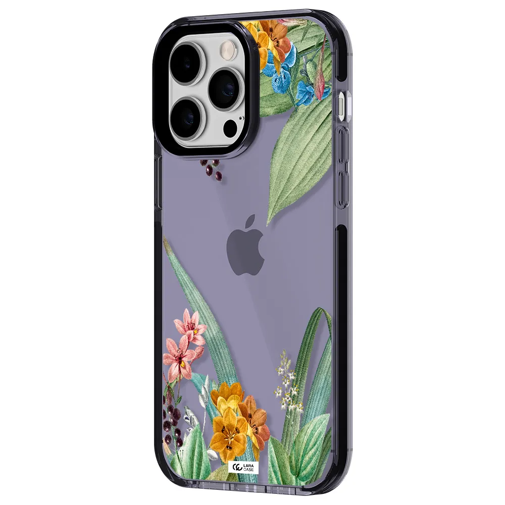Summer Flower Vector Apple iPhone 14 pro max impact Lilac Case