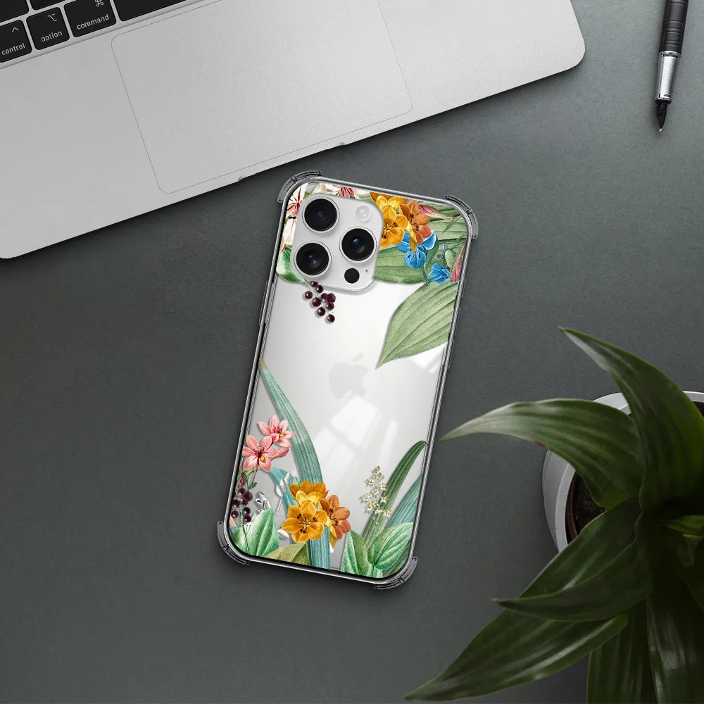 Summer Flower Vector Apple Iphone 16 Pro Max Clear Pc Case