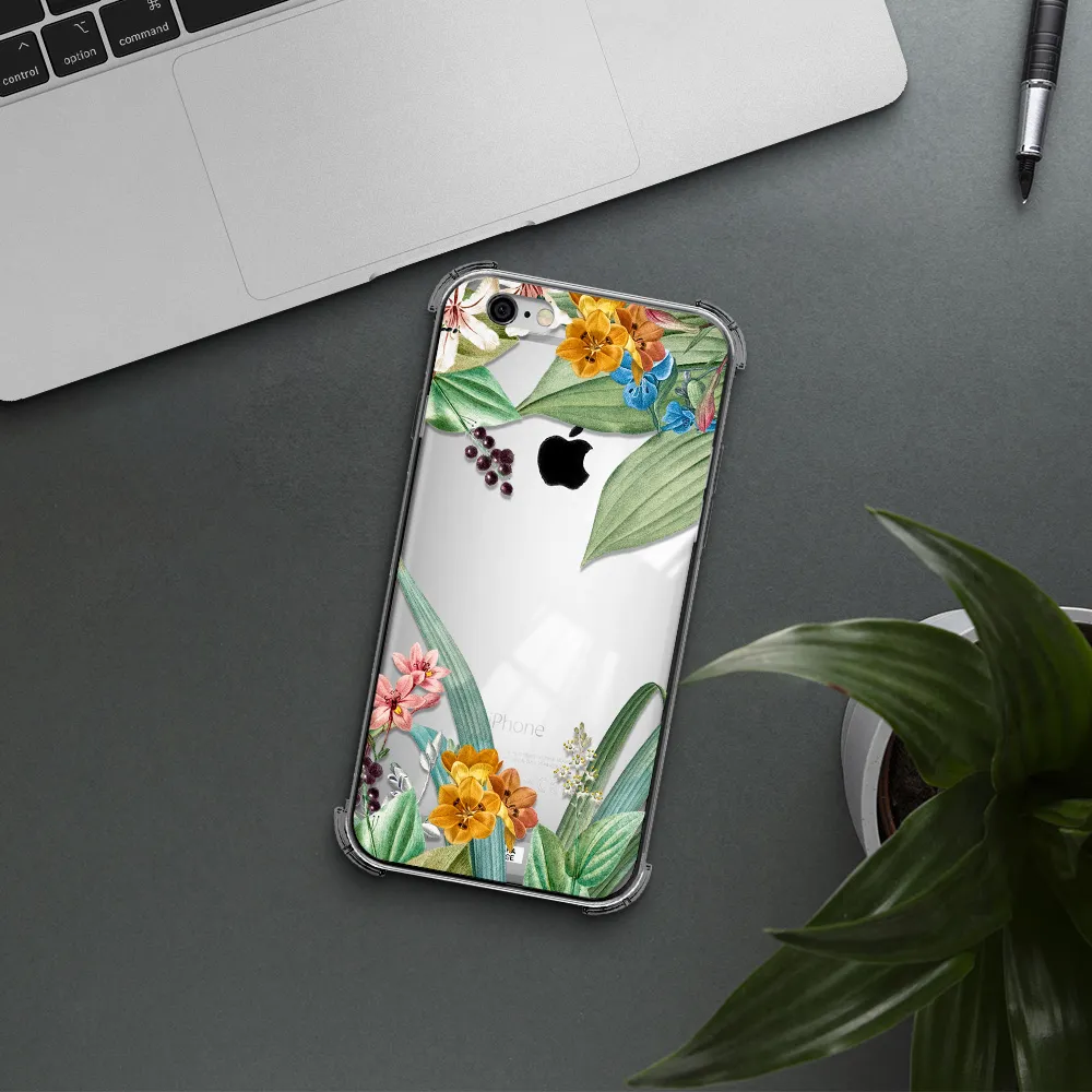 Summer Flower Vector Apple iPhone 6 Clear PC Case
