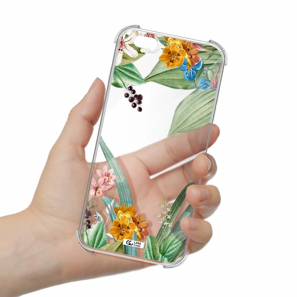 Summer Flower Vector Apple iPhone 6 plus Clear PC Case