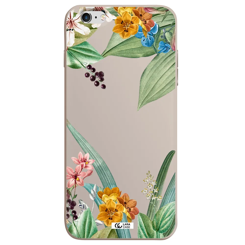 Summer Flower Vector Apple iPhone 6 plus Silicone Stone Case