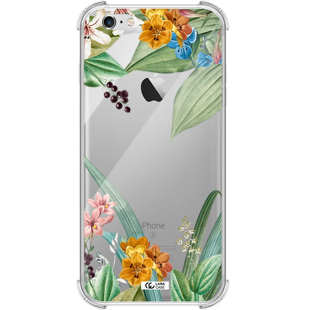 Summer Flower Vector Apple iPhone 6 s plus Clear PC Case