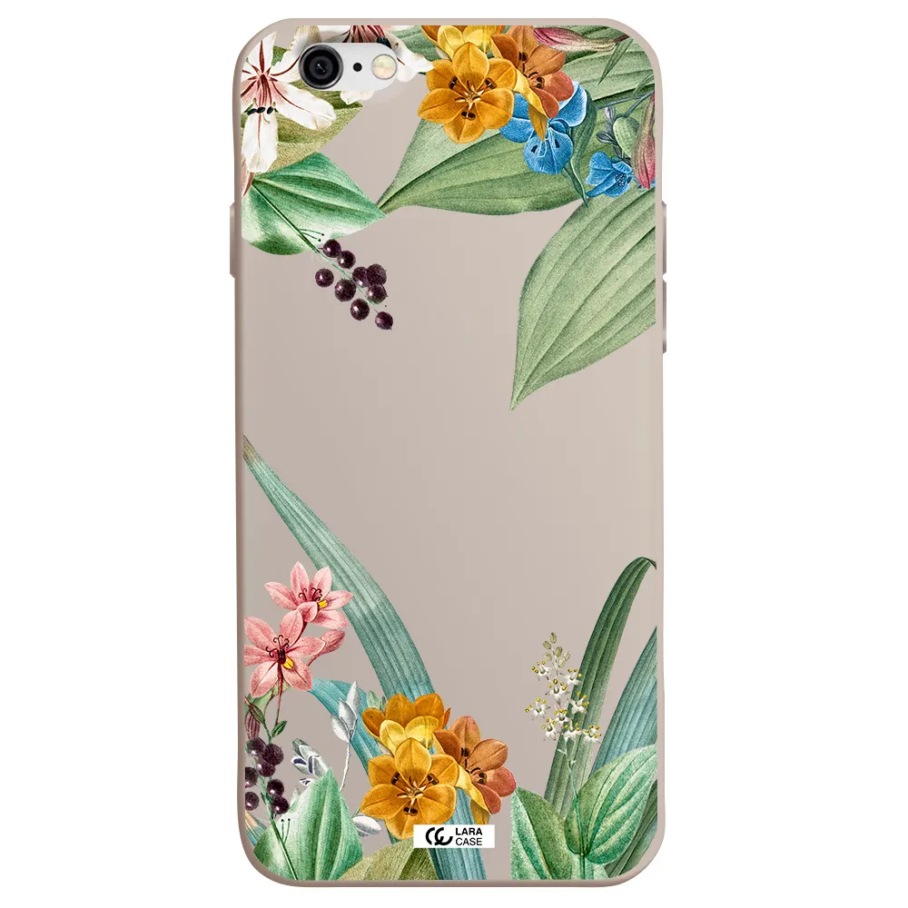 Summer Flower Vector Apple iPhone 6 Silicone Stone Case
