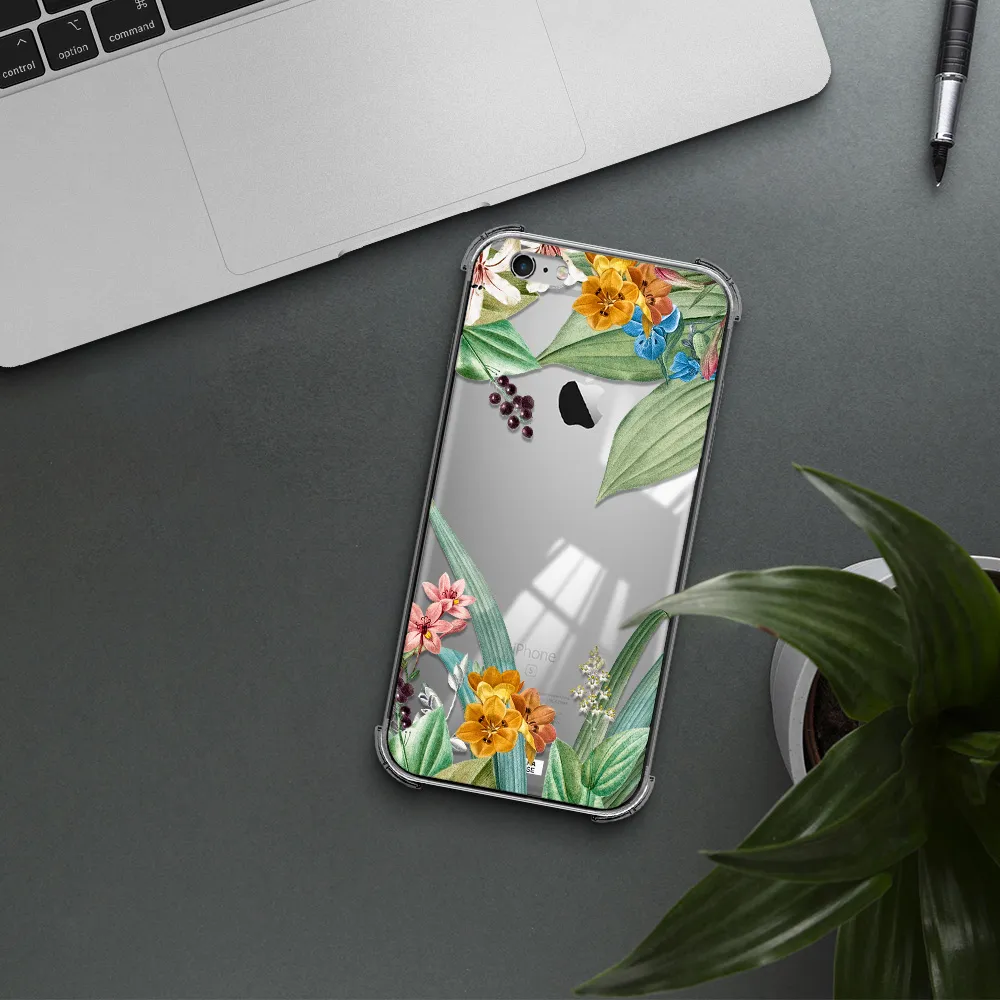 Summer Flower Vector Apple iPhone 6S Clear PC Case