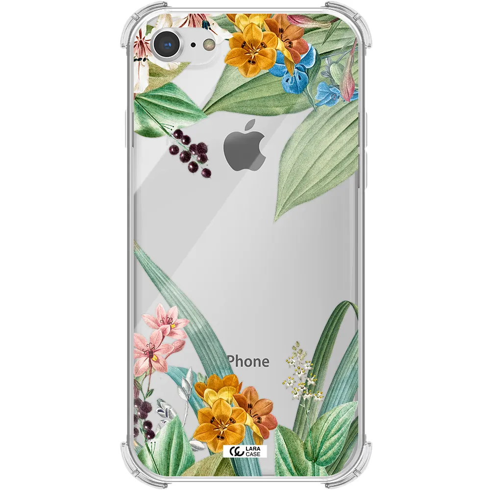 Summer Flower Vector Apple iPhone 7 Clear PC Case