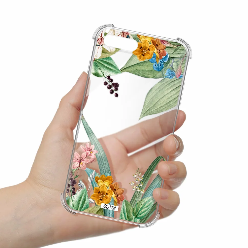 Summer Flower Vector Apple iPhone 7 plus Clear PC Case