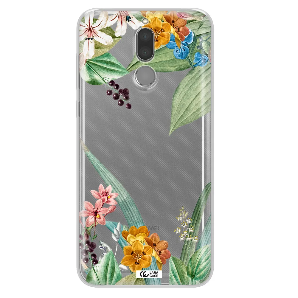 Summer Flower Vector Huawei Mate 10 Lite Clear TPU Case