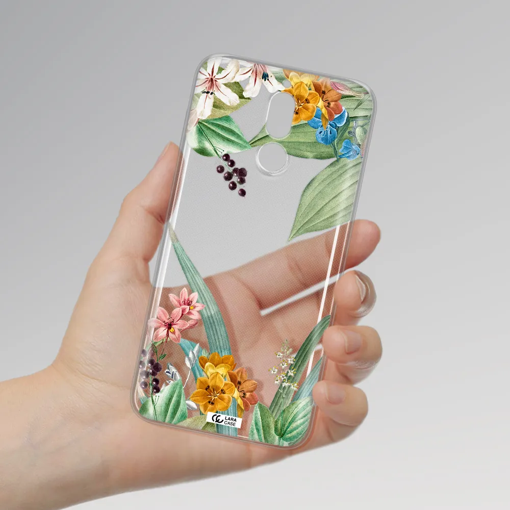 Summer Flower Vector Huawei Mate 10 Lite Clear TPU Case