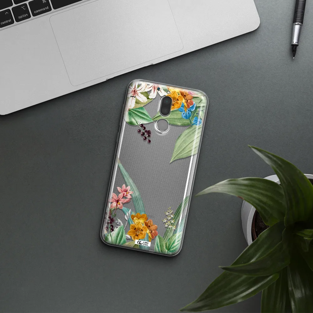 Summer Flower Vector Huawei Mate 10 Lite Clear TPU Case