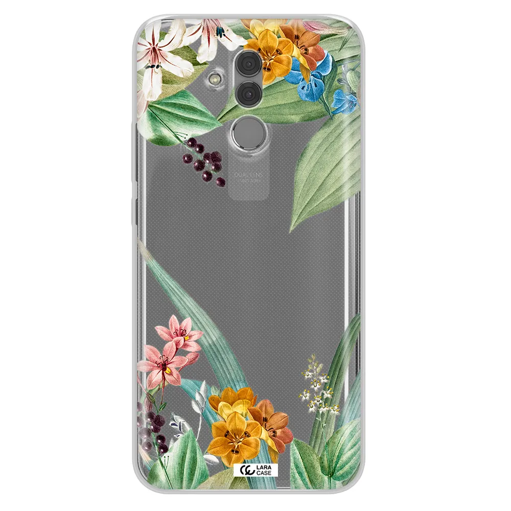 Summer Flower Vector Huawei Mate 20 Lite Clear TPU Case
