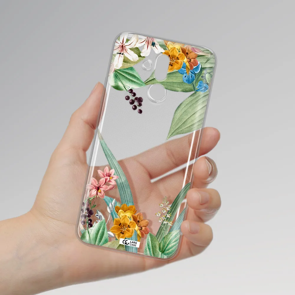 Summer Flower Vector Huawei Mate 20 Lite Clear TPU Case