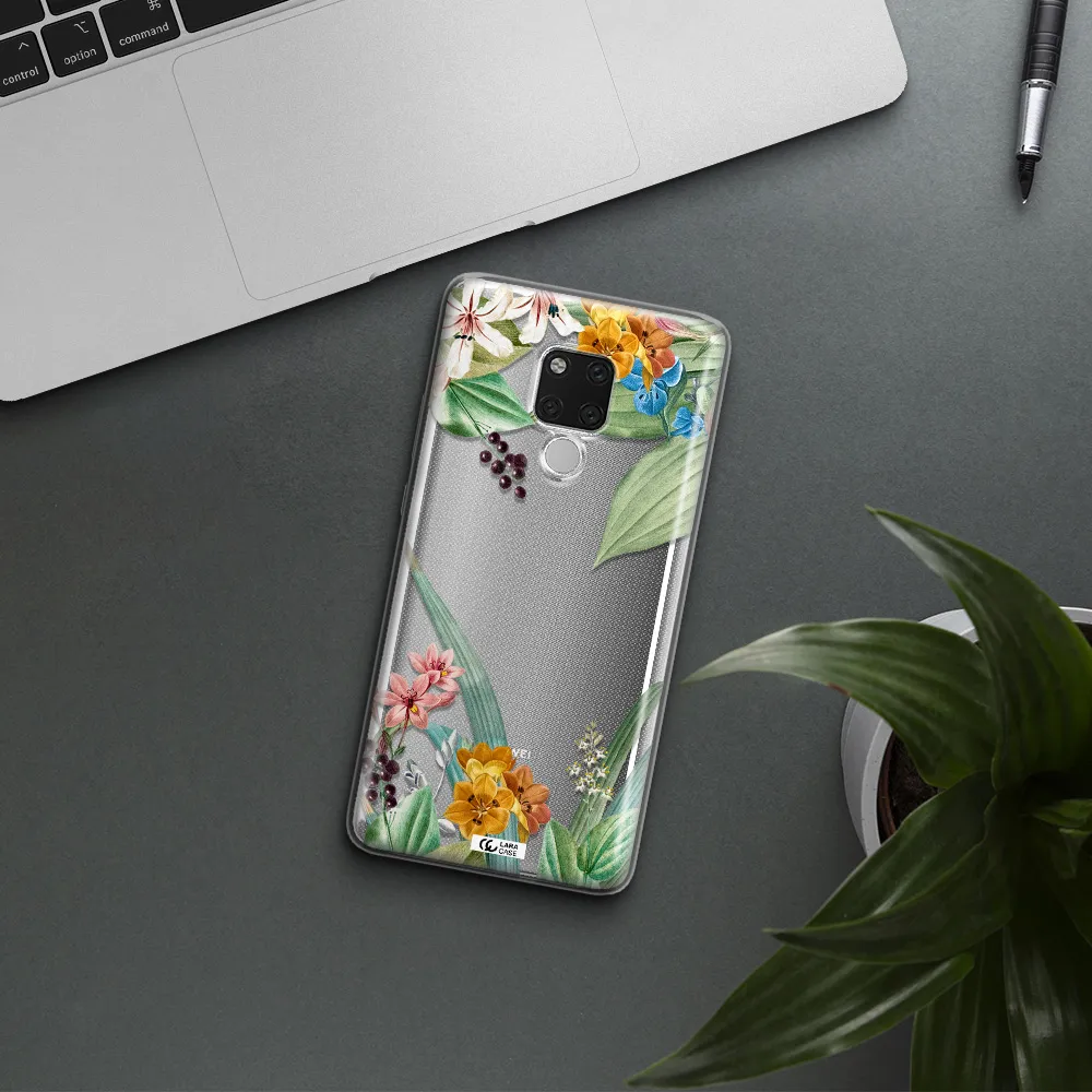 Summer Flower Vector Huawei Mate 20X Clear TPU Case