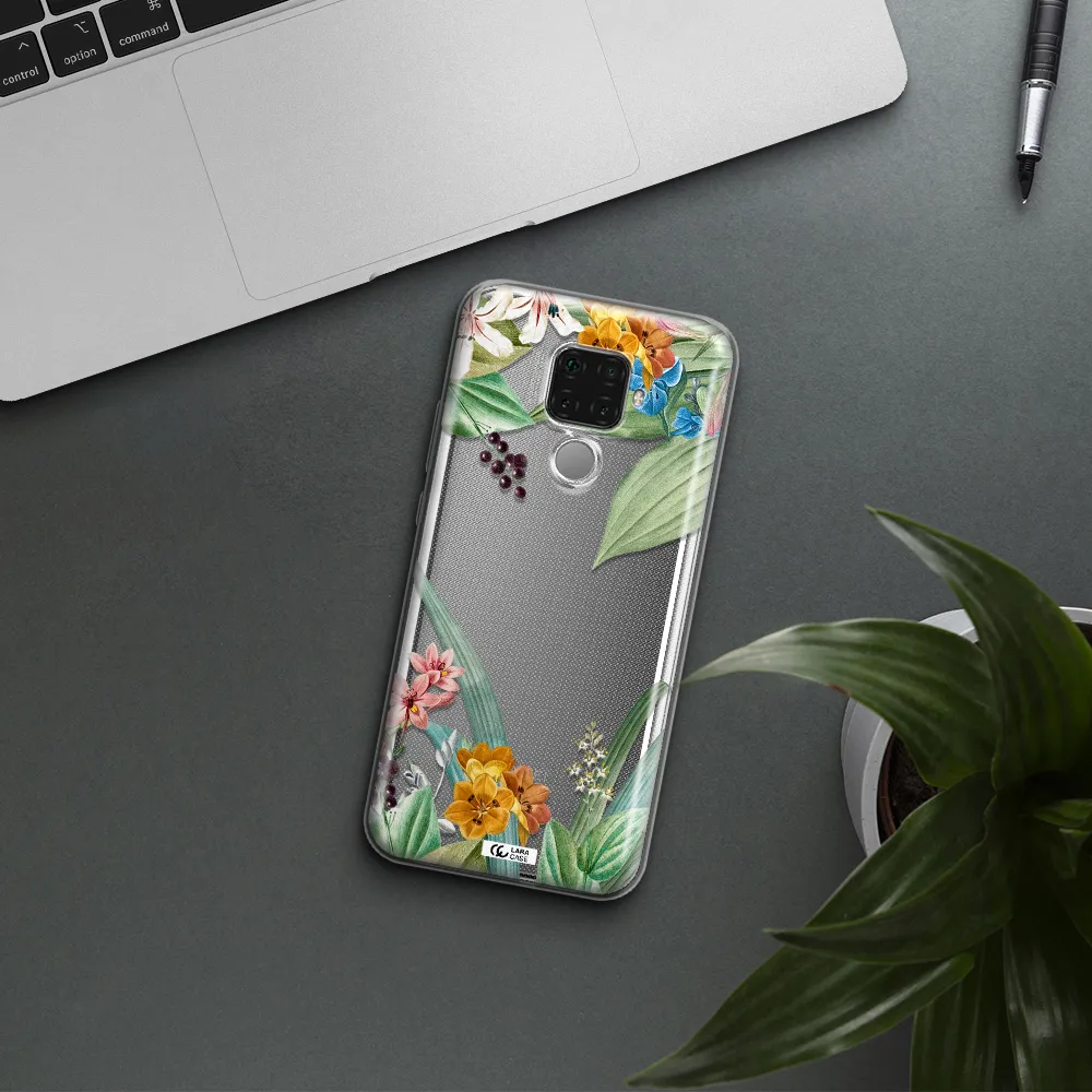 Summer Flower Vector Huawei Mate 30 Lite Clear TPU Case