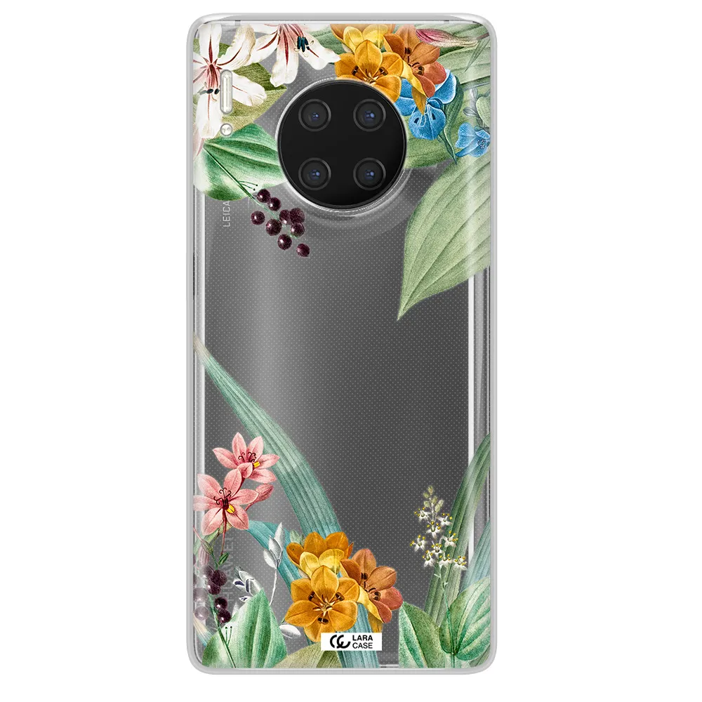 Summer Flower Vector Huawei Mate 30 Pro Clear TPU Case