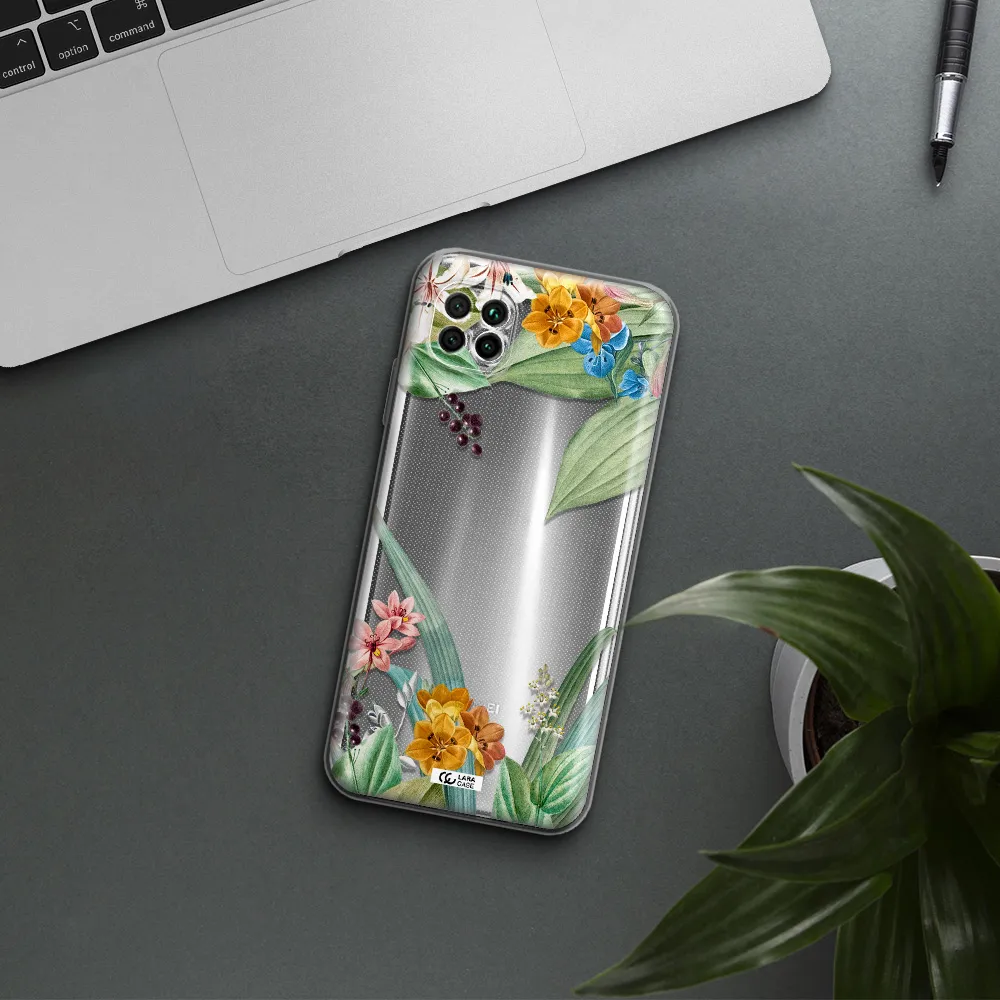 Summer Flower Vector Huawei Nova 7I Clear Tpu Case