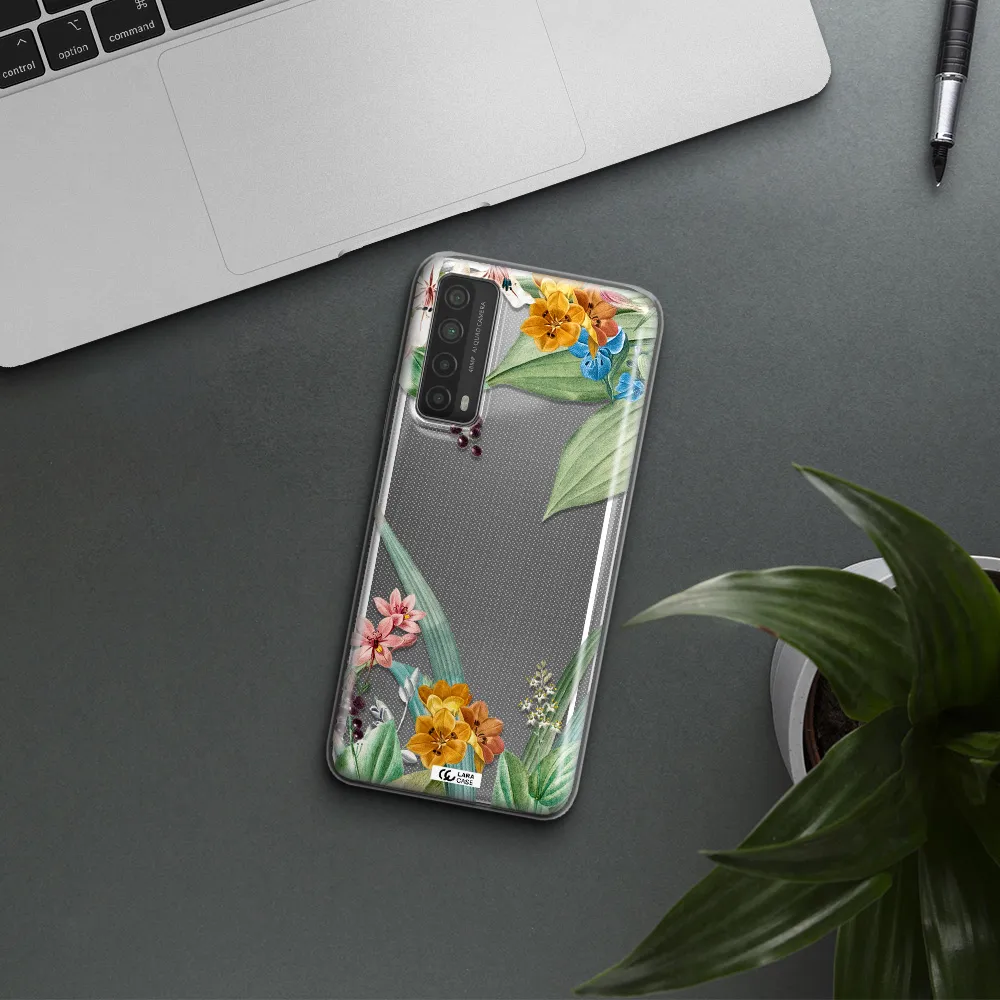 Summer Flower Vector Huawei P Smart 2021 Clear TPU Case