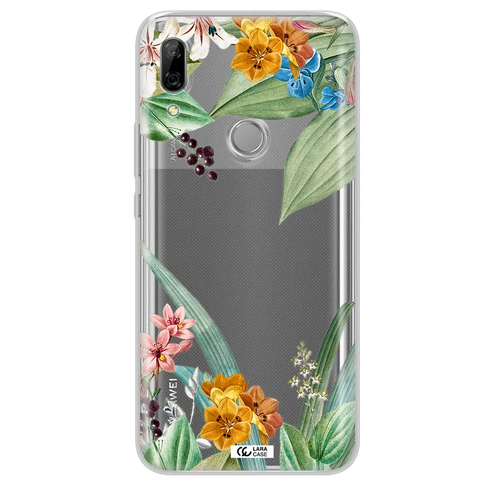 Summer Flower Vector Huawei P Smart Z Clear TPU Case