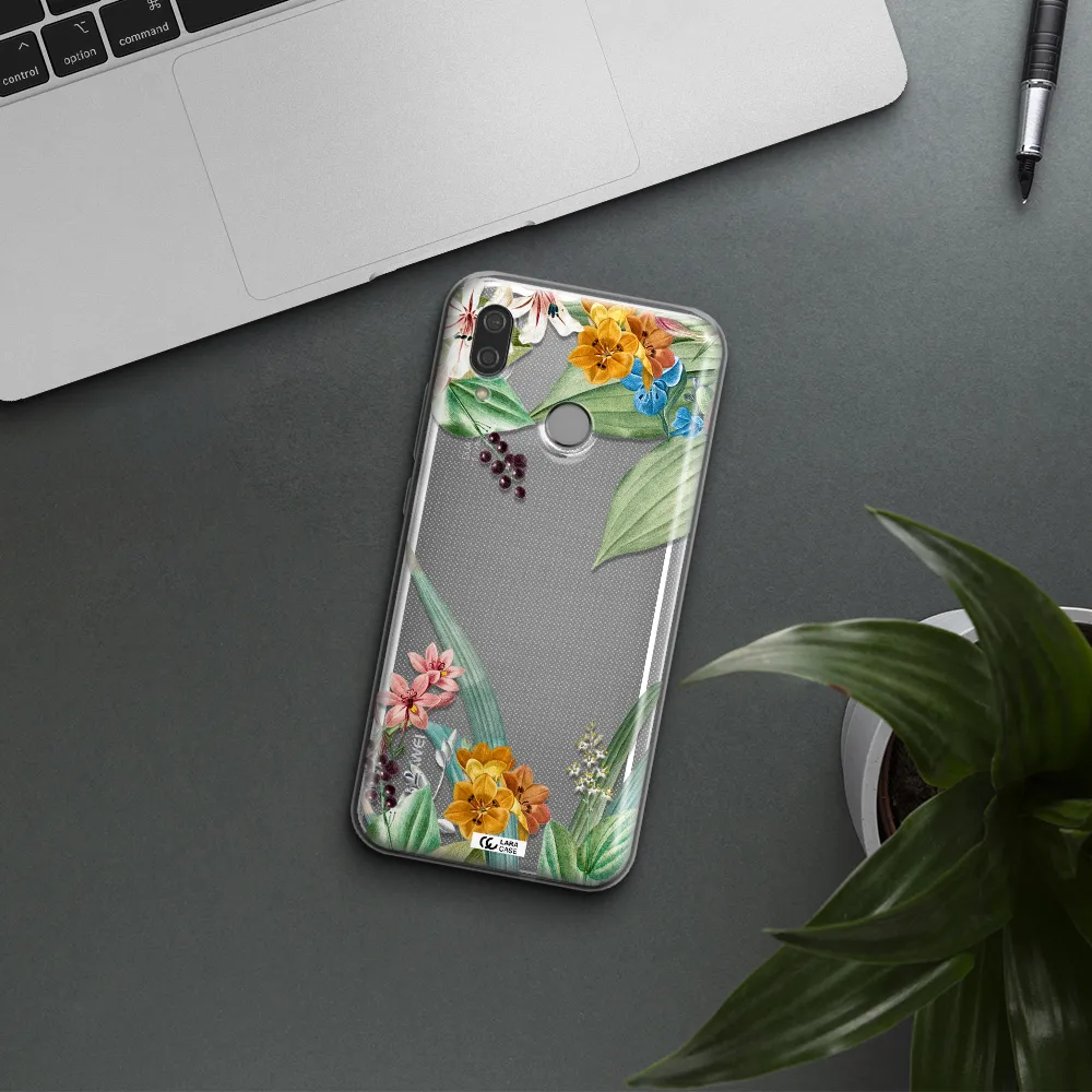 Summer Flower Vector Huawei P20 Lite Clear TPU Case