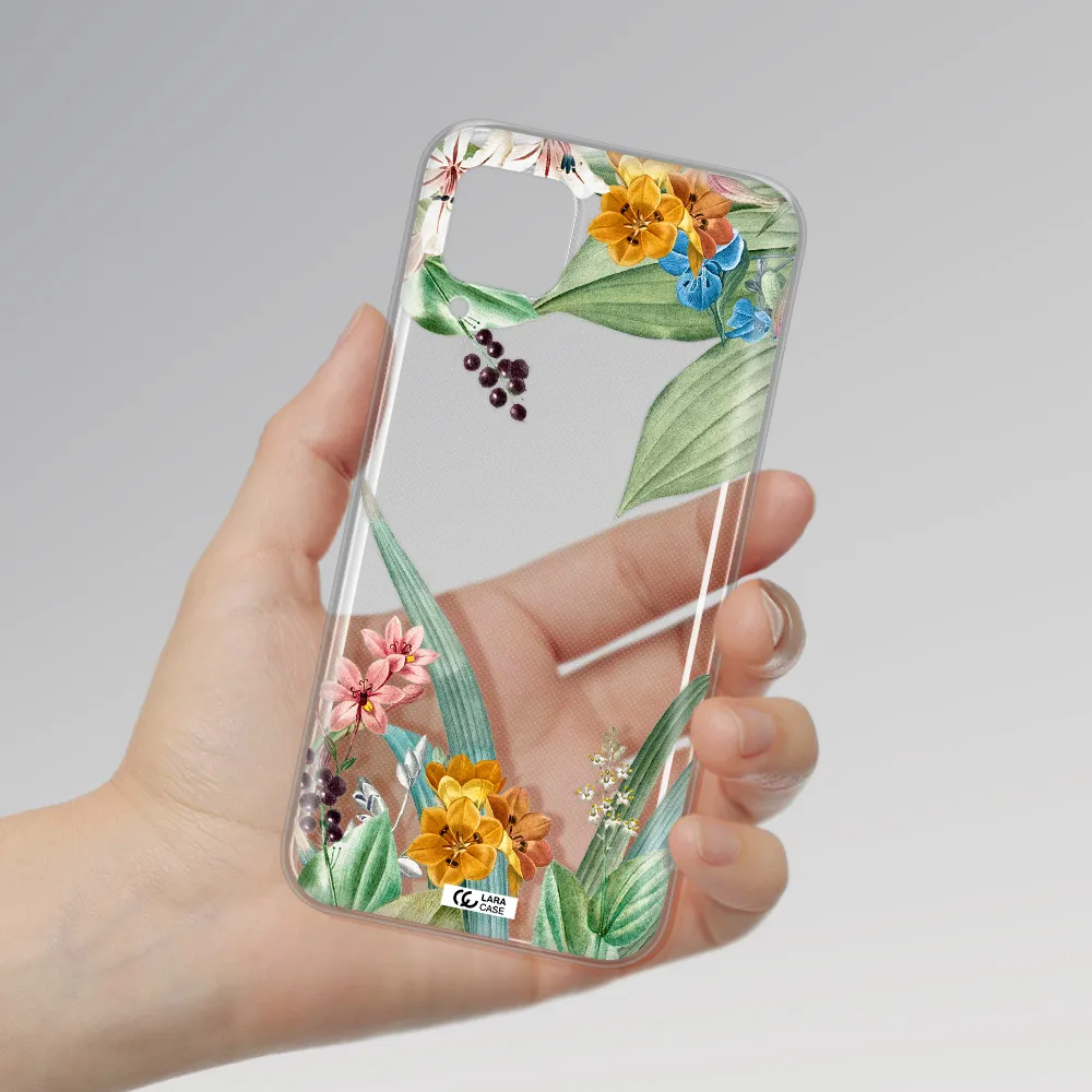 Summer Flower Vector Huawei P40 Lite Clear TPU Case