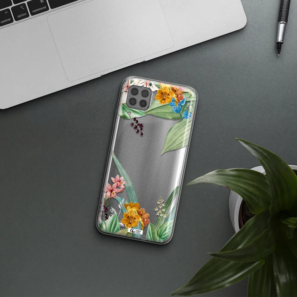 Summer Flower Vector Huawei P40 Lite Clear TPU Case