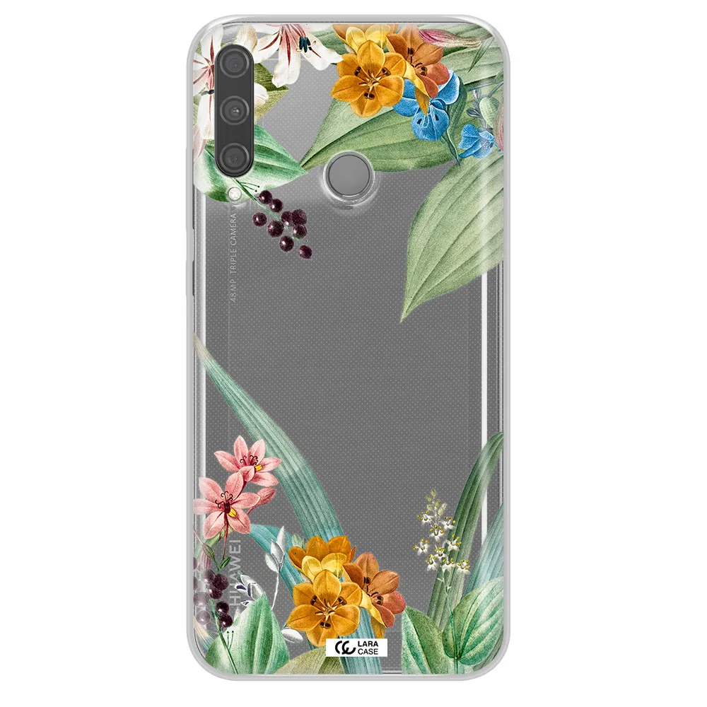 Summer Flower Vector Huawei P40 Lite E Clear TPU Case