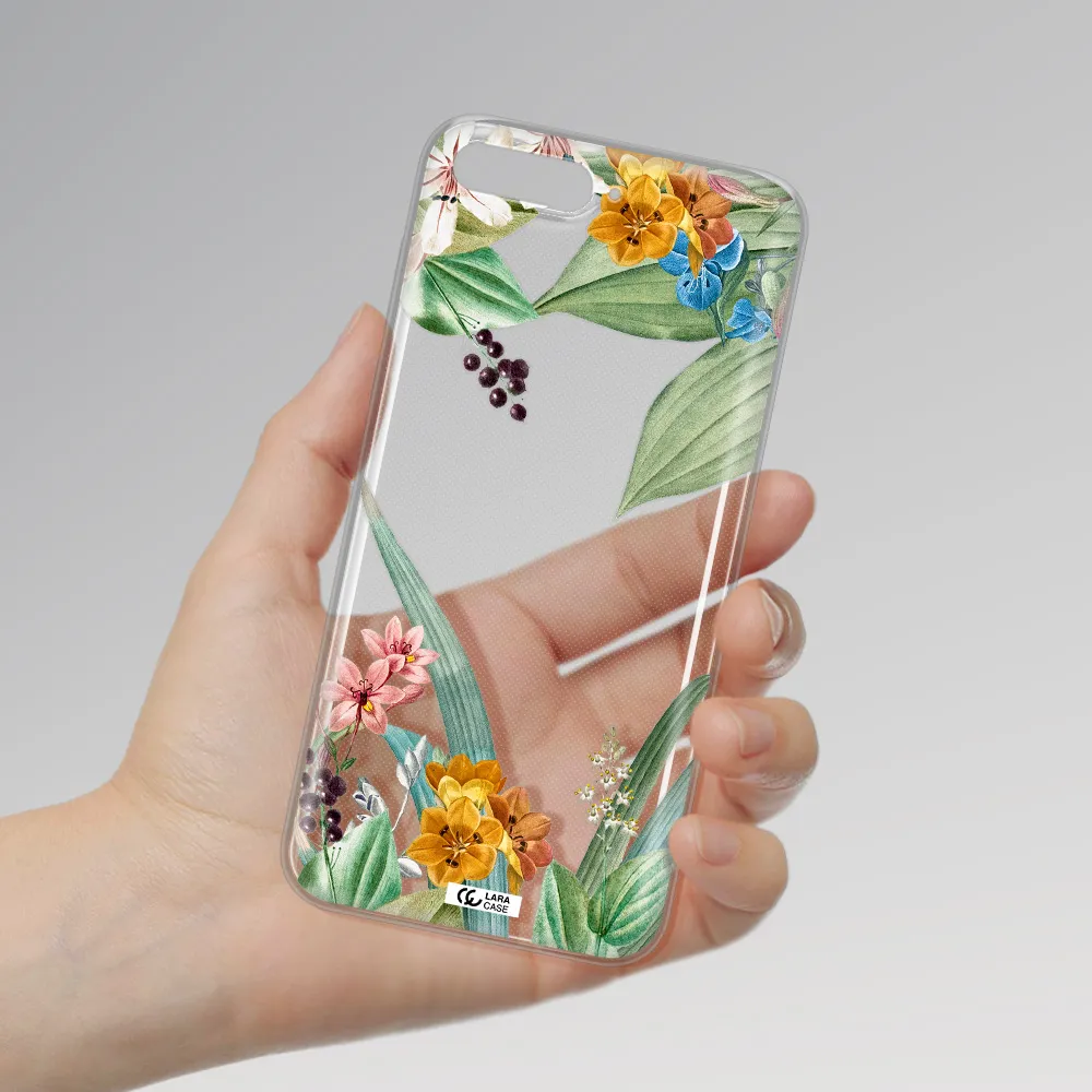 Summer Flower Vector Huawei Y6 2018 Clear TPU Case