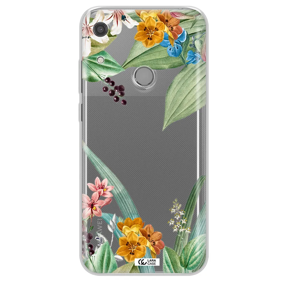 Summer Flower Vector Huawei Y6S Clear TPU Case