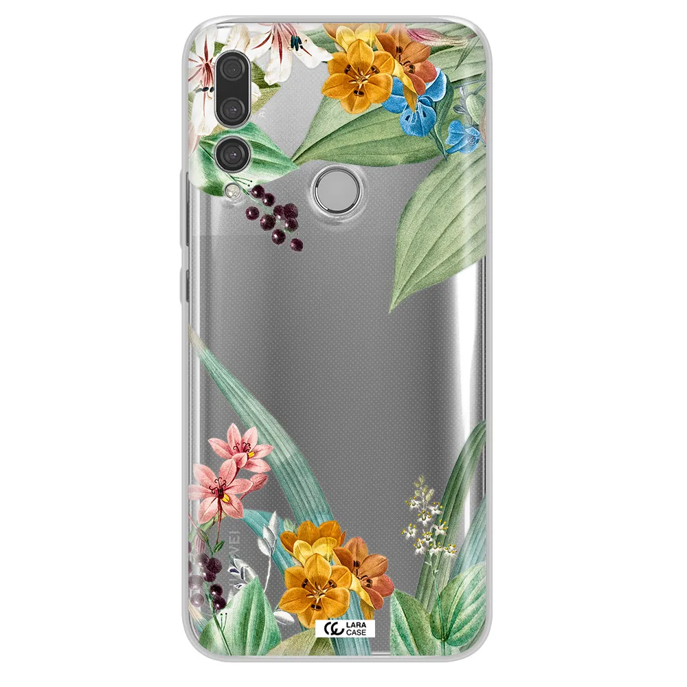 Summer Flower Vector Huawei Y9 Prime 2019 Clear TPU Case