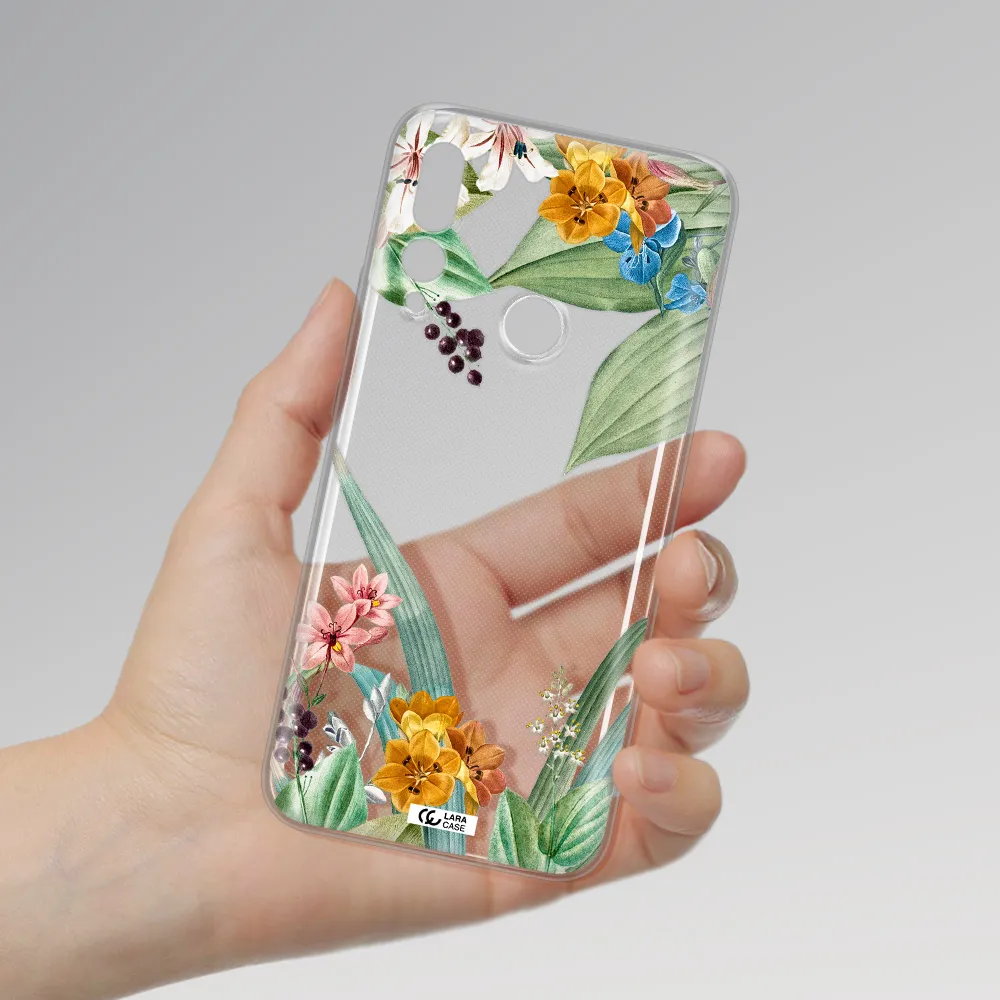Summer Flower Vector Huawei Y9 Prime 2019 Clear TPU Case