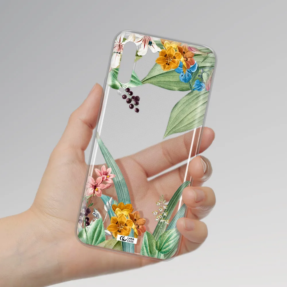 Summer Flower Vector Huawei Y9S Clear Tpu Case