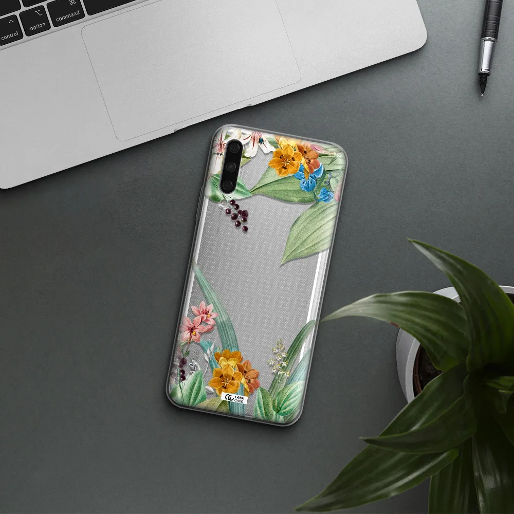 Summer Flower Vector Huawei Y9S Clear Tpu Case