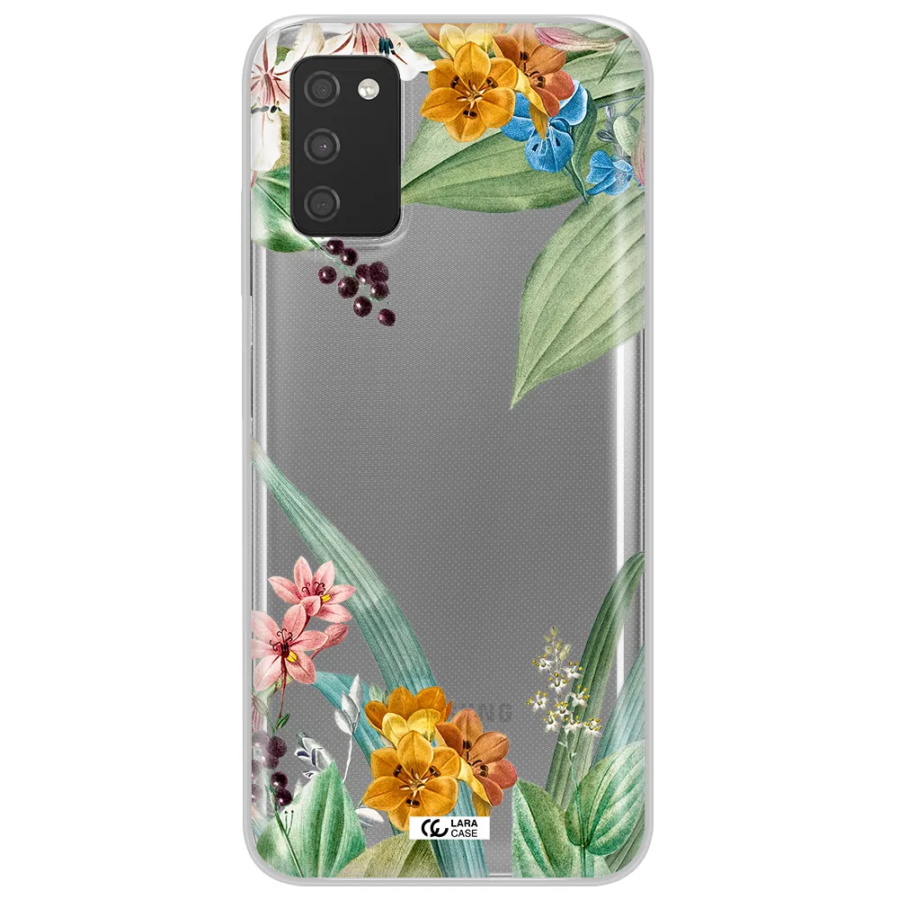 Summer Flower Vector Samsung A03S Clear TPU Case