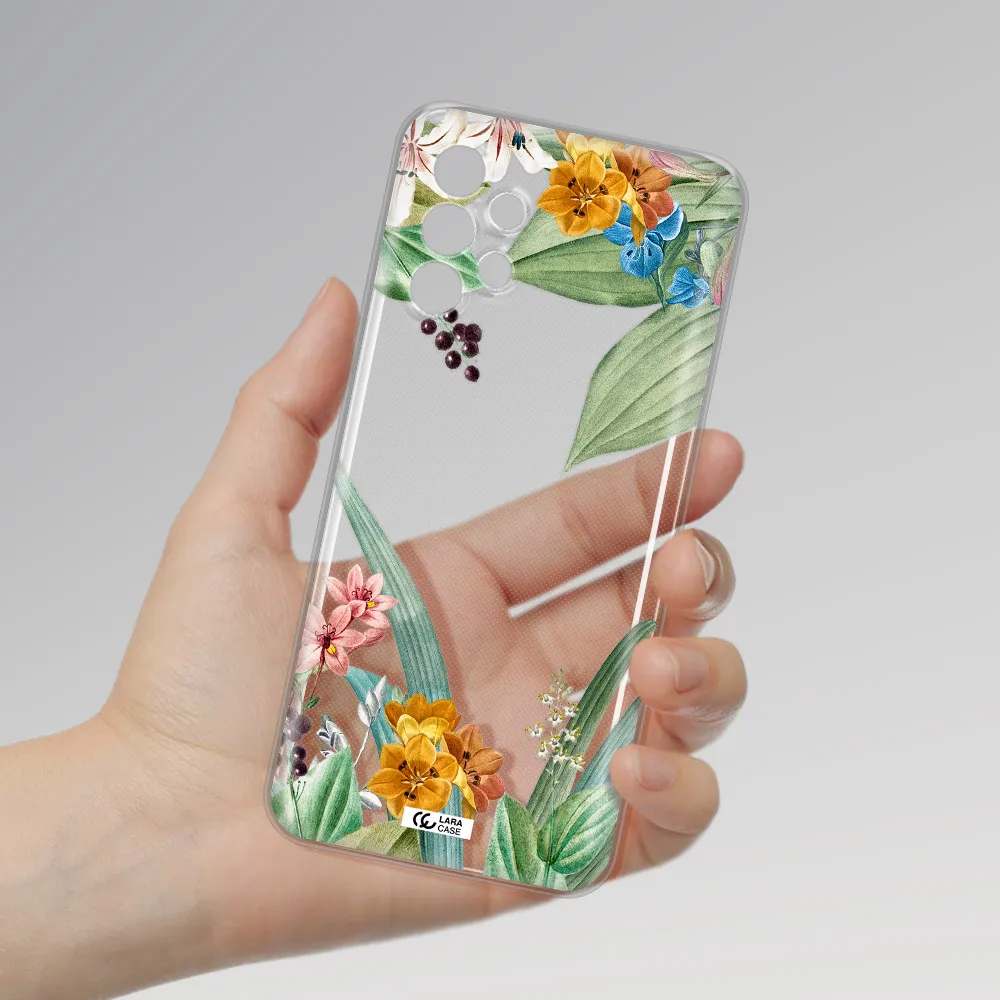 Summer Flower Vector Samsung A13 4g Clear TPU Case
