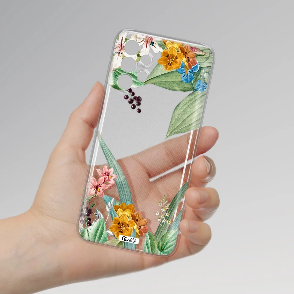 Summer Flower Vector Samsung A13 Clear TPU Case