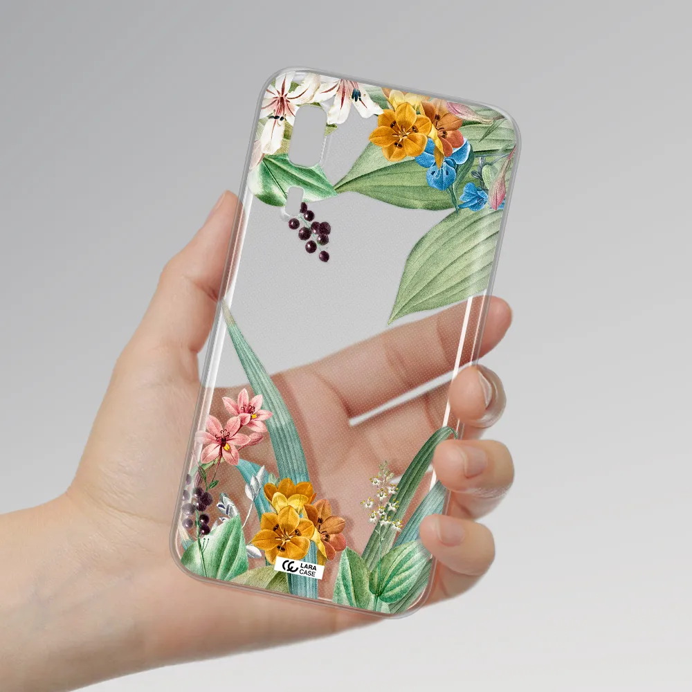 Summer Flower Vector Samsung A2 Core Clear TPU Case