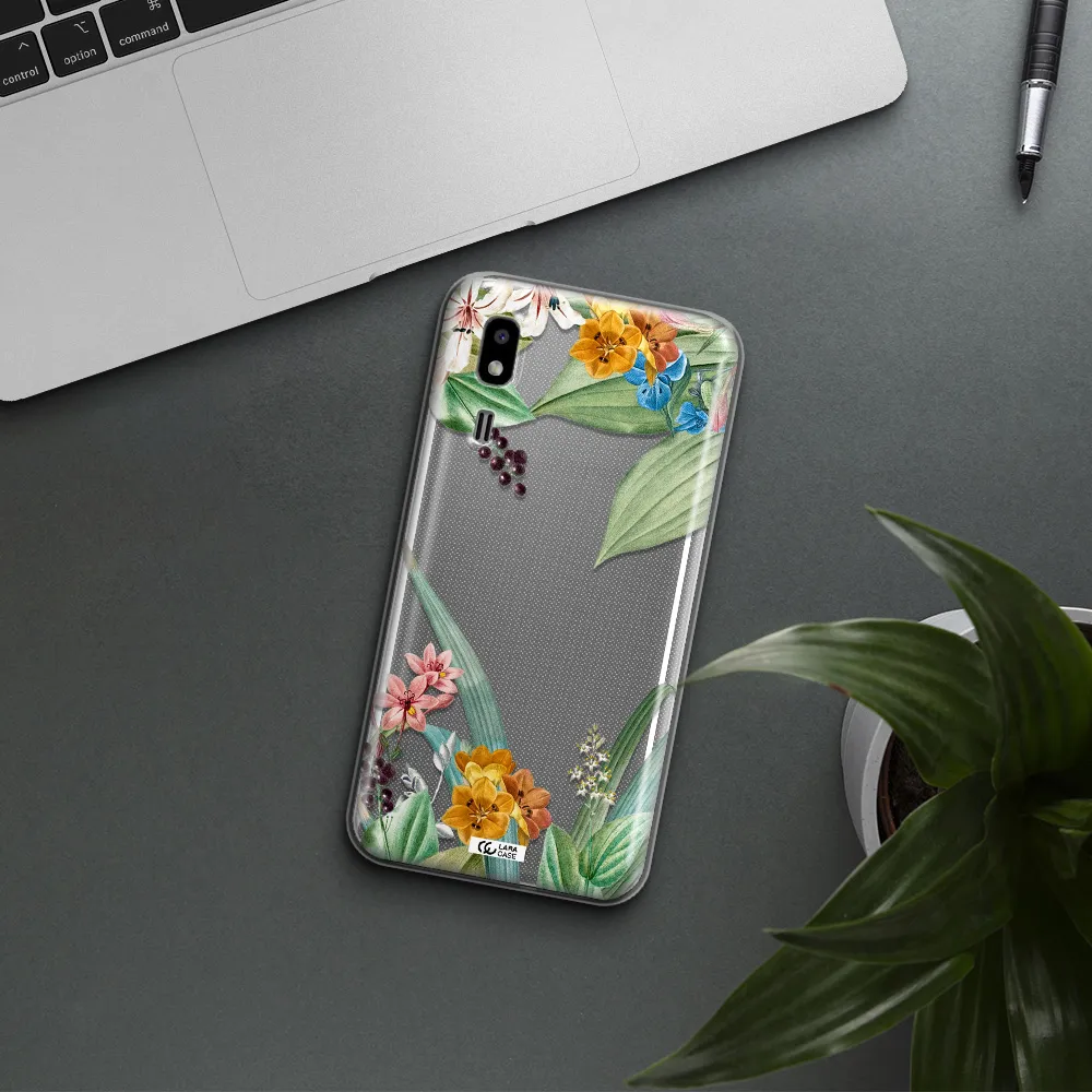 Summer Flower Vector Samsung A2 Core Clear TPU Case