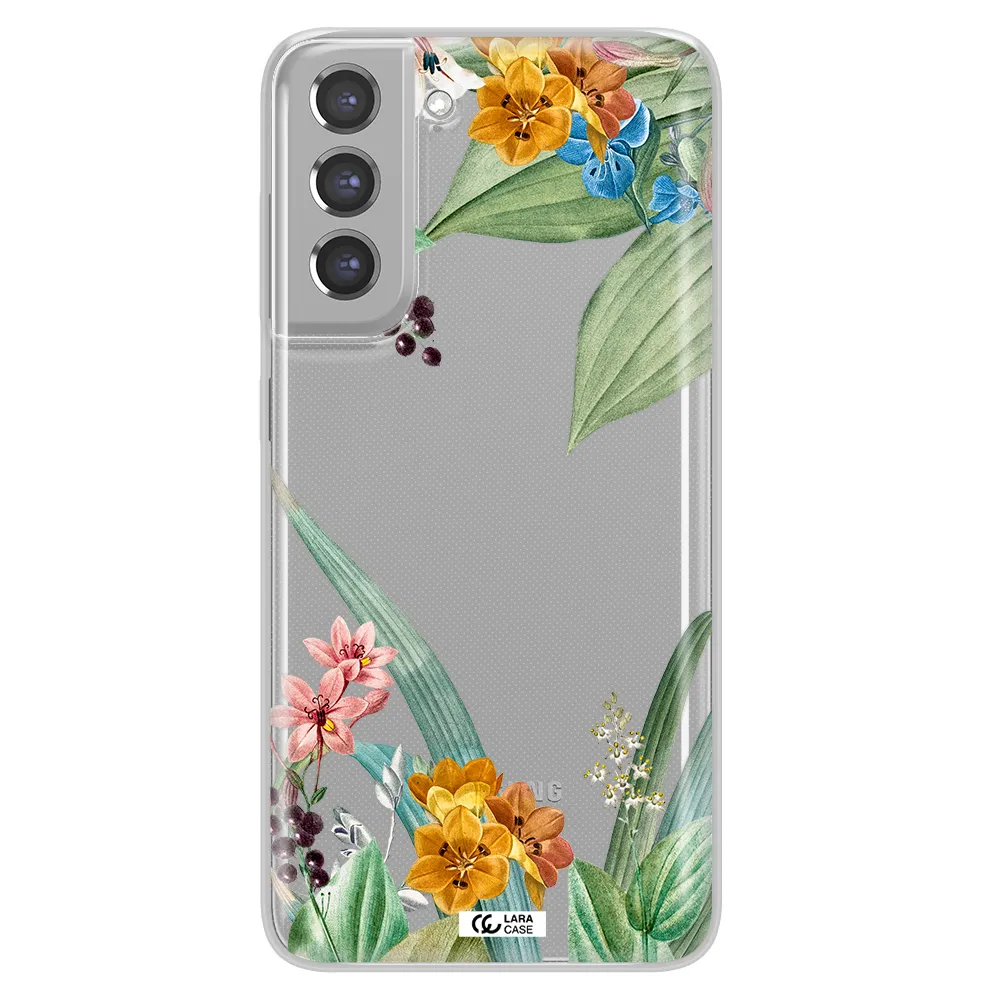 Summer Flower Vector Samsung A21 Fe Clear TPU Case