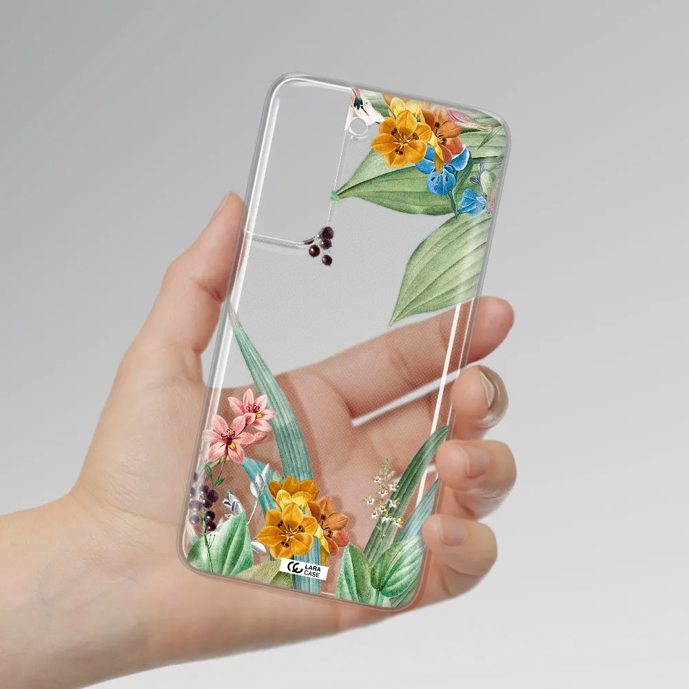 Summer Flower Vector Samsung A21 Fe Clear TPU Case