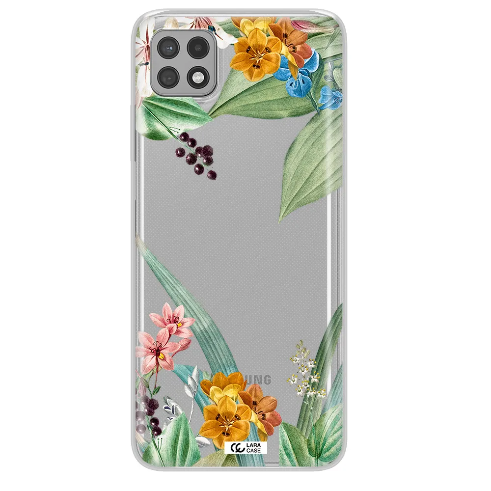 Summer Flower Vector Samsung A22 5g Clear TPU Case